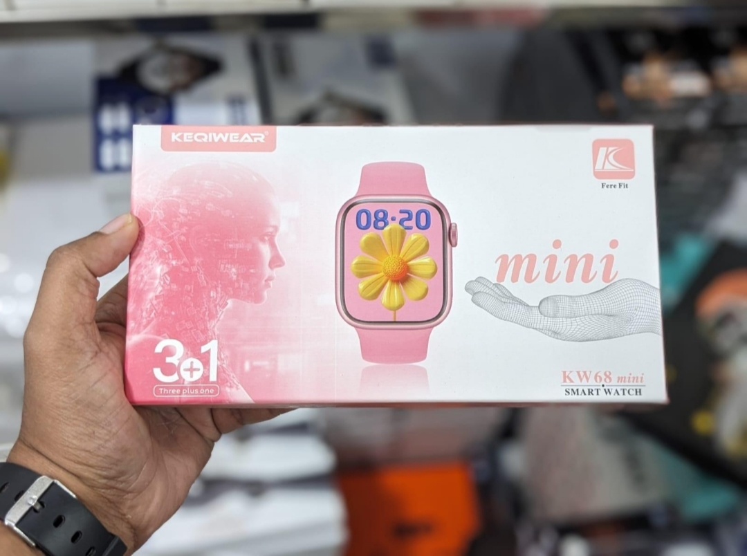 KW68 Mini Smart Watch – Bluetooth Calling & Stylish Pink Design - Image 4
